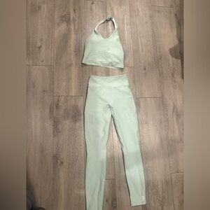 Bombshell Sportswear Mint and White workout set